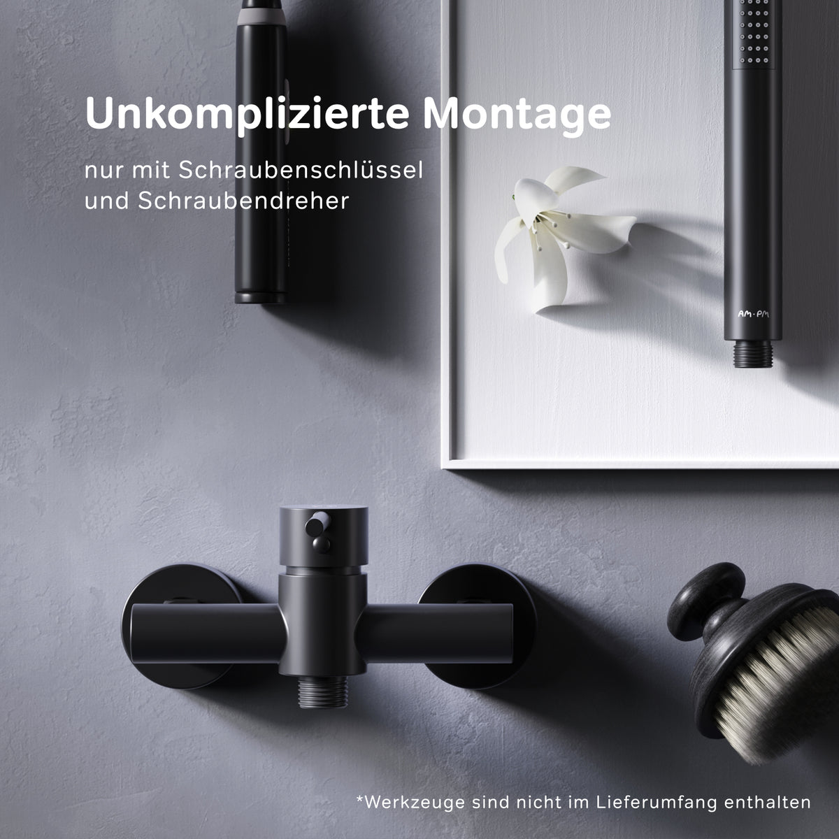 Robinet de douche Spike, noir–FPA20022
