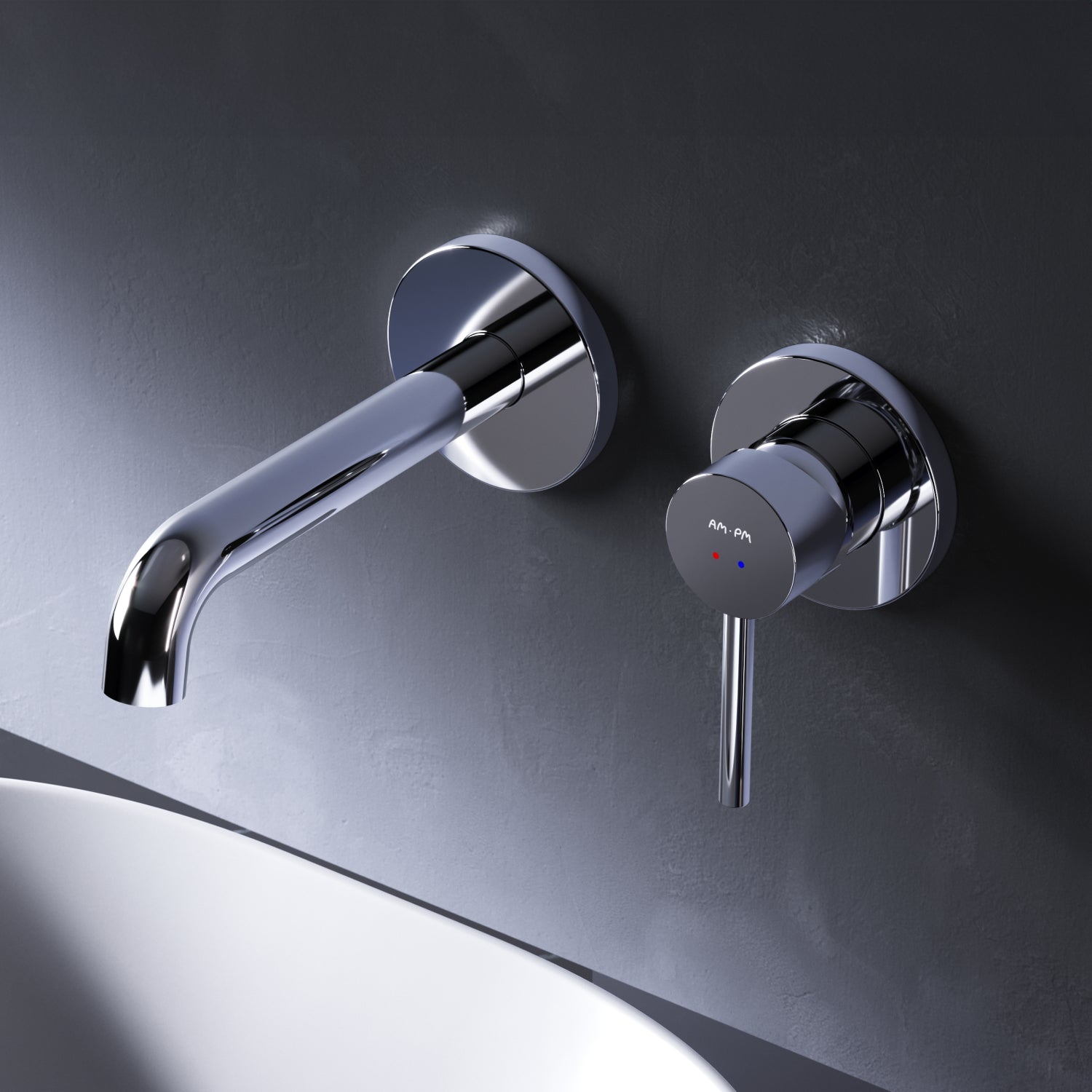 FPA72600 Robinet de salle de bain Spike Robinet de lavabo Robinet mural encastré