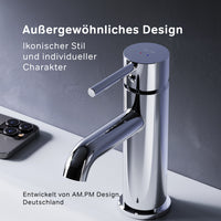 FPA82100 Bad Armatur Spike Waschtischarmatur mit Klick-Ablaufgarnitur Wasserhahn ampm-store.de