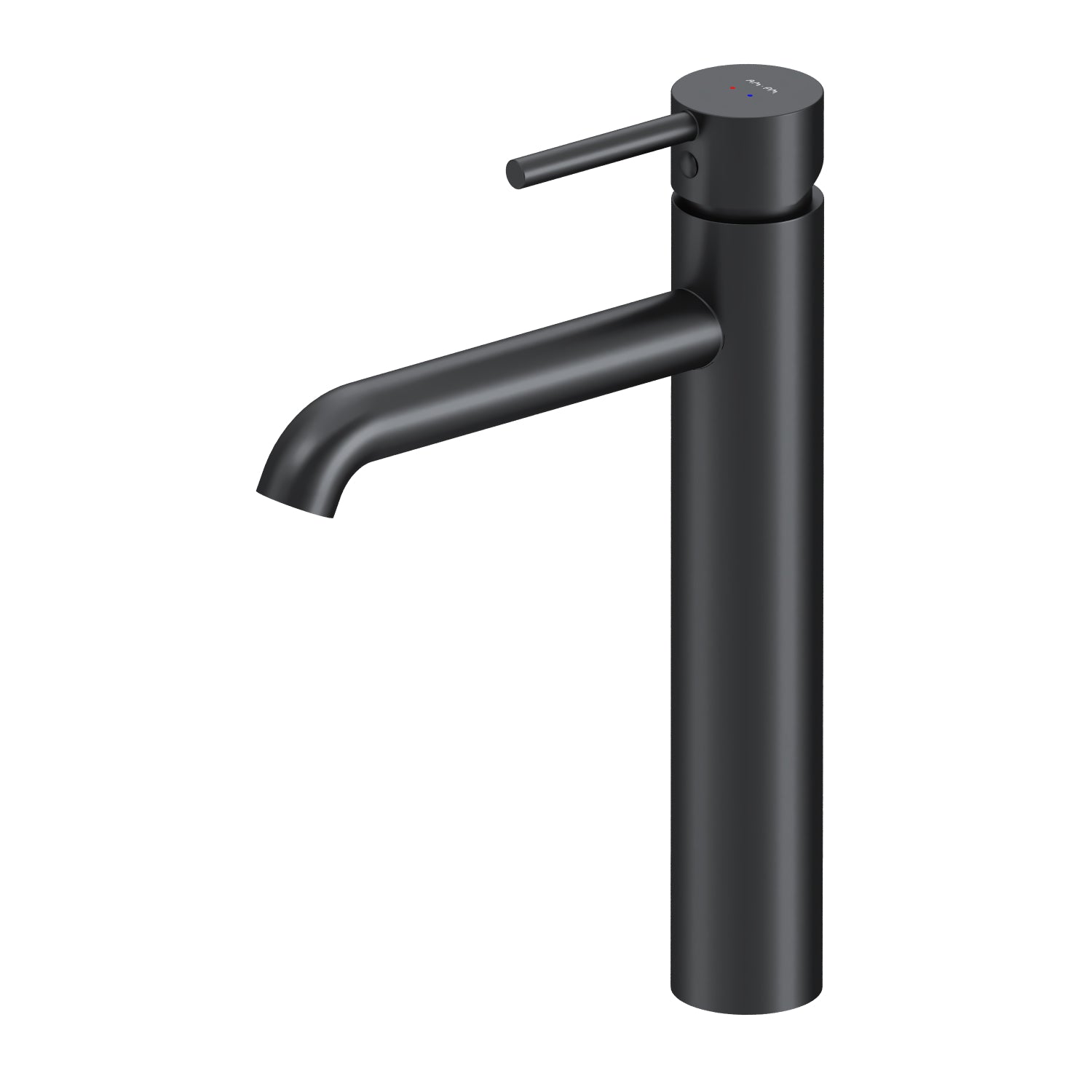 FPA92022 Bad Armatur Spike Waschtischarmatur mit hohem Auslauf Wasserhahn Schwarz