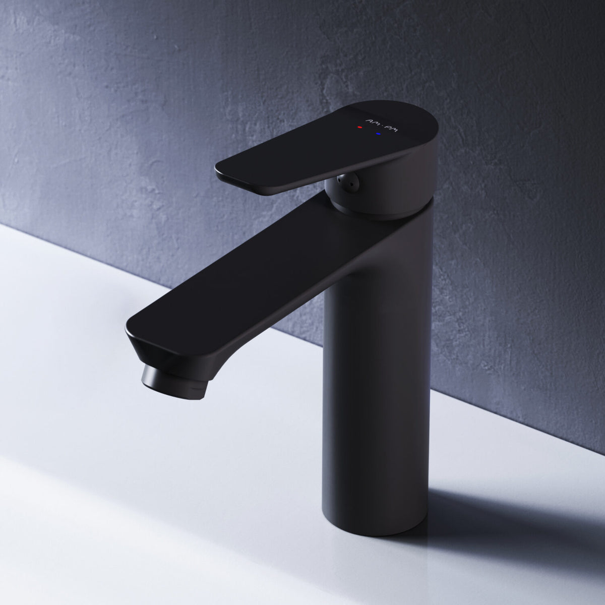 FTA02122 Bad Armatur Hit Waschtischarmatur S-Größe Wasserhahn, Schwarz ampm-store.de