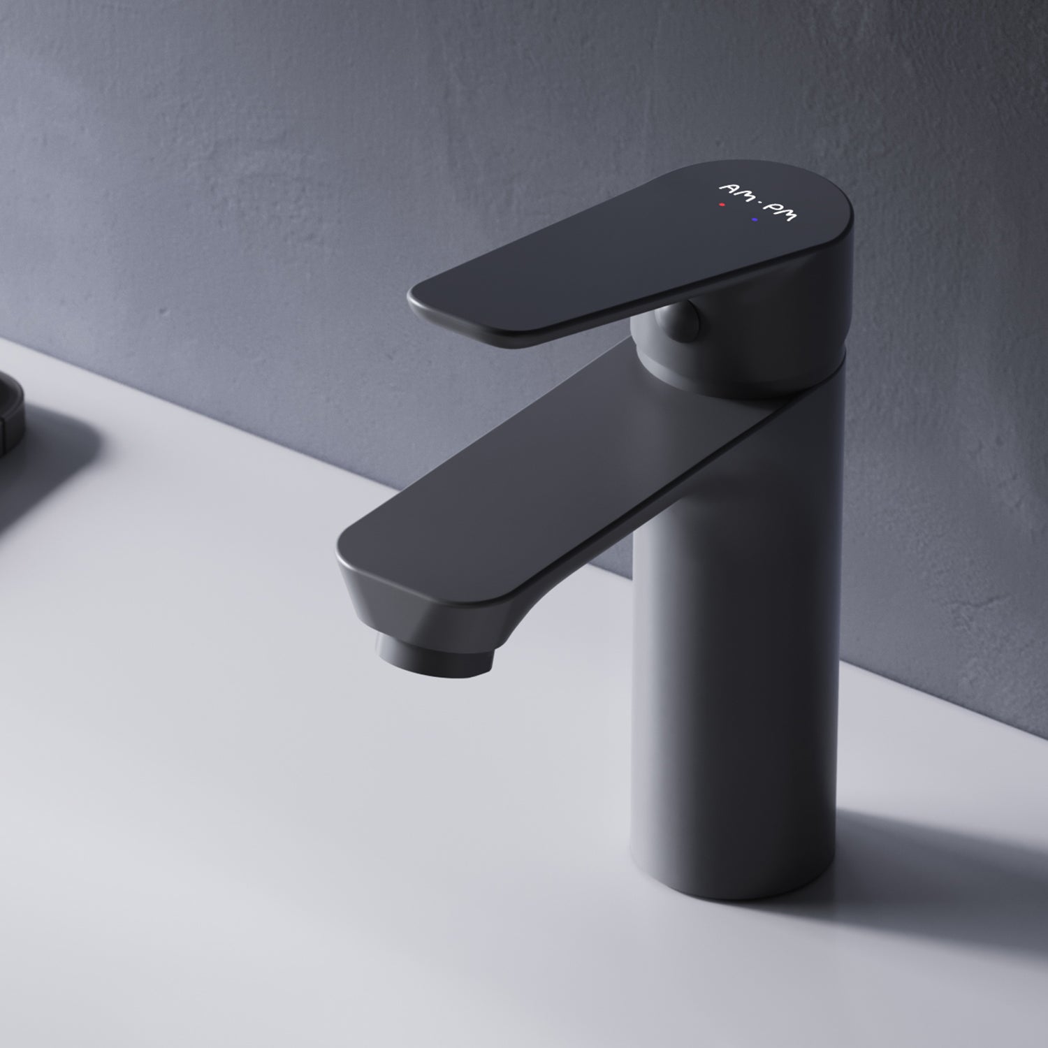 FTA02122 Bad Armatur Hit Waschtischarmatur S-Größe Wasserhahn, Schwarz ampm-store.de