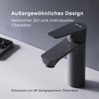 FTA02122 Bad Armatur Hit Waschtischarmatur S-Größe Wasserhahn, Schwarz ampm-store.de