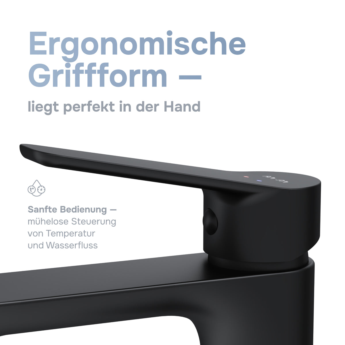 Waschtischarmatur Hit S-Größe, Schwarz – FTA02122