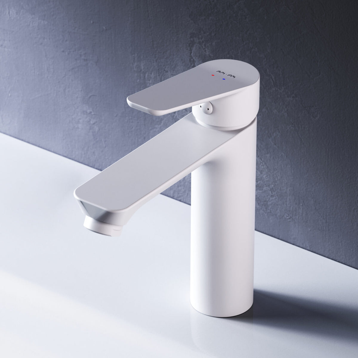 FTA02133 Bad Armatur Hit Waschtischarmatur S-Größe Wasserhahn, Weiß ampm-store.de