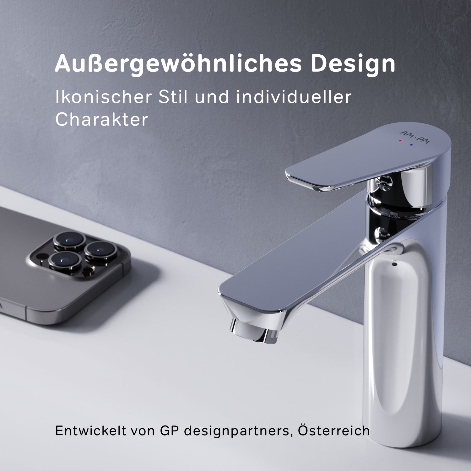 FTA02200 Bad Armatur Hit Waschtischarmatur M-Größe Wasserhahn ampm-store.de