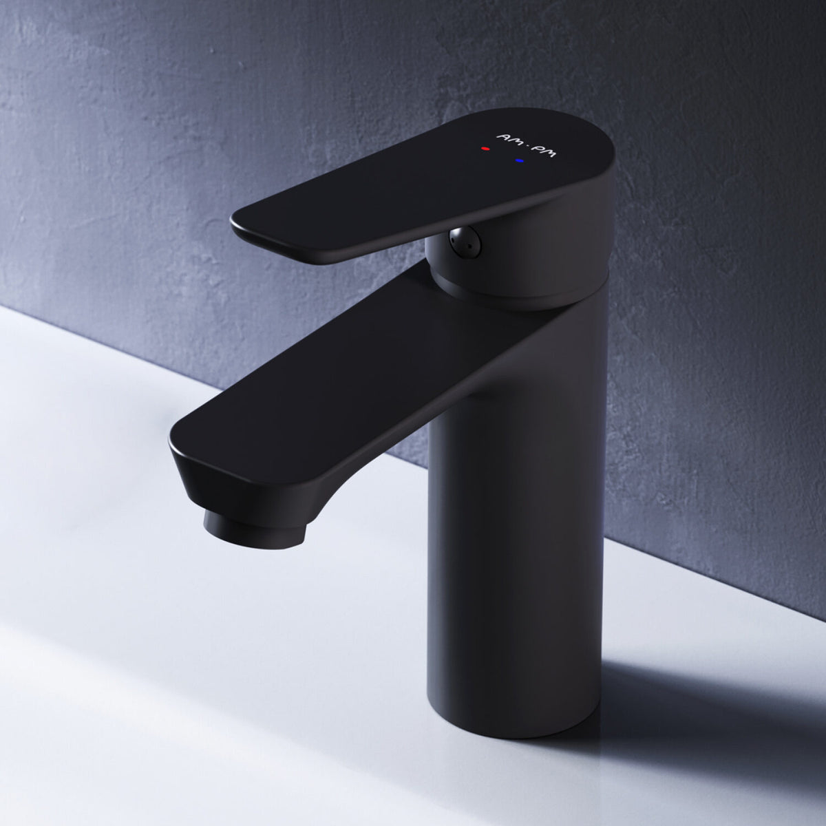 FTA02222 Bad Armatur Hit Waschtischarmatur M-Größe Wasserhahn, Schwarz ampm-store.de