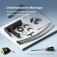 FTA02222 Bad Armatur Hit Waschtischarmatur M-Größe Wasserhahn, Schwarz ampm-store.de