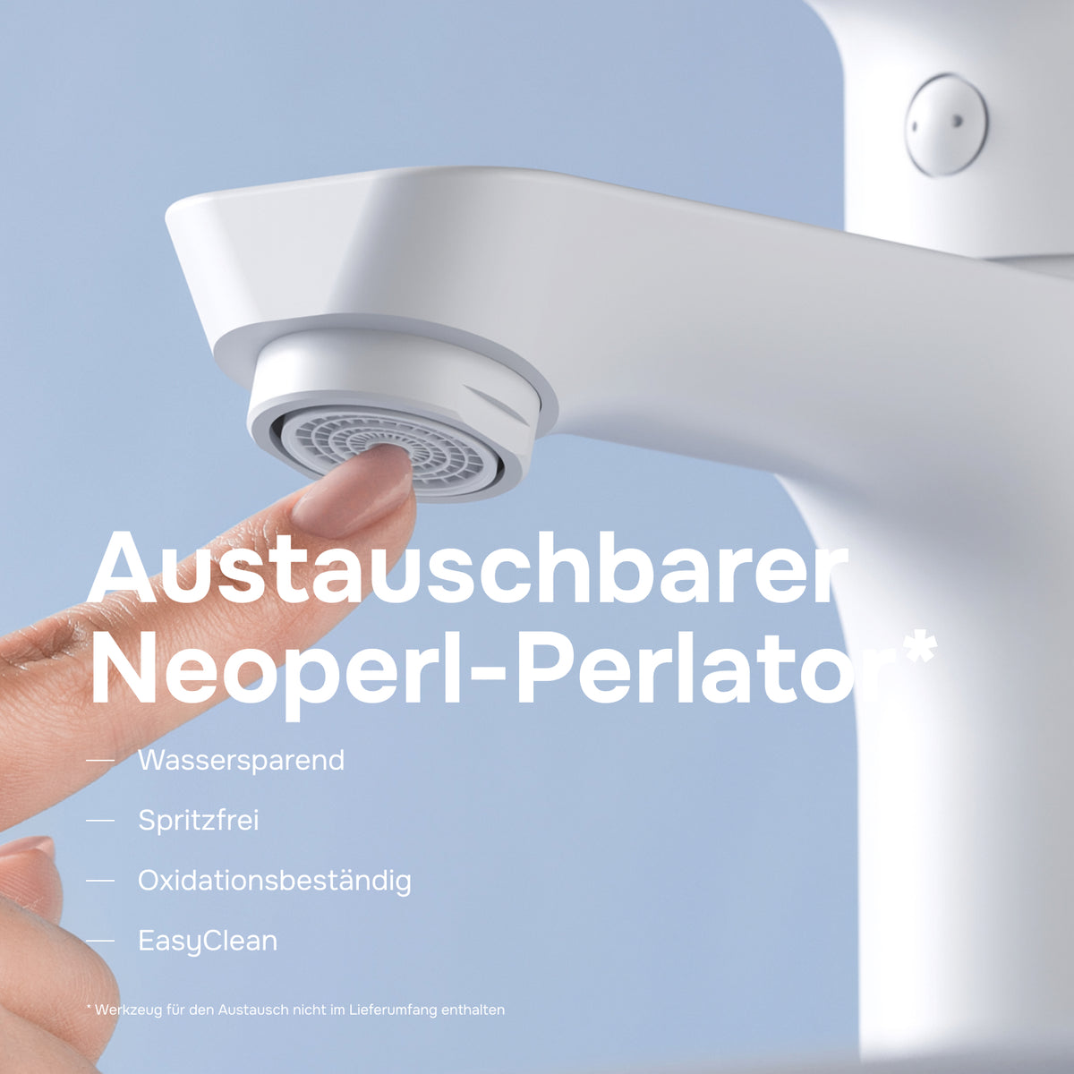 Waschtischarmatur Hit M-Größe, Weiß – FTA02233