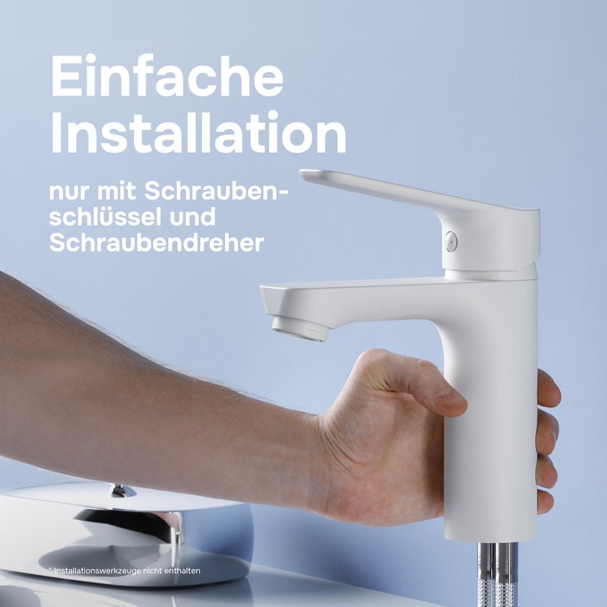 Waschtischarmatur Hit M-Größe, Weiß – FTA02233
