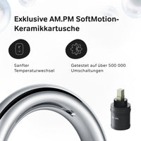 FTA02700 Bad Armatur Hit Waschtischarmatur mit drehbarem Auslauf Wasserhahn ampm-store.de
