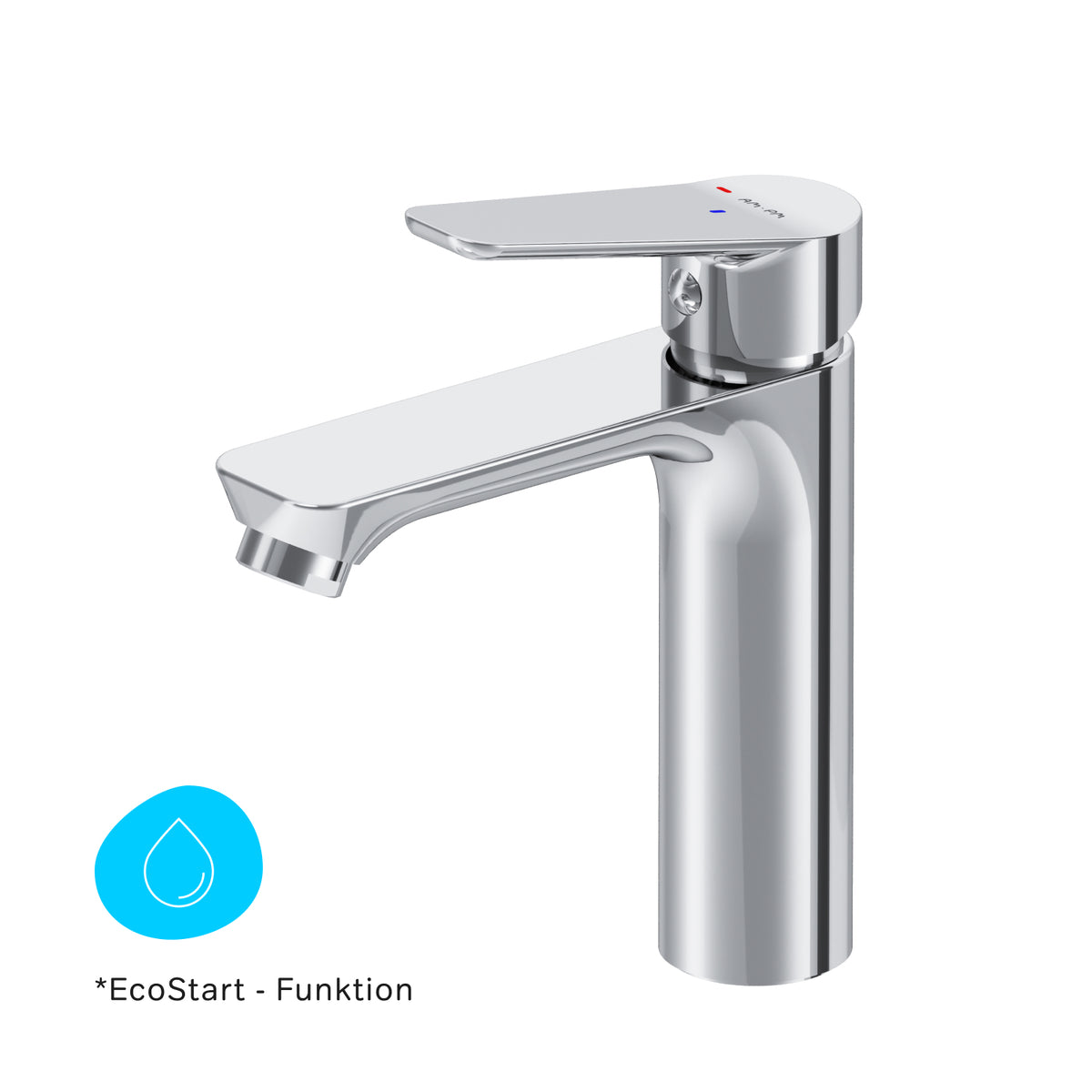 Robinet de lavabo Hit avec EcoStart, chromé–FTA02800