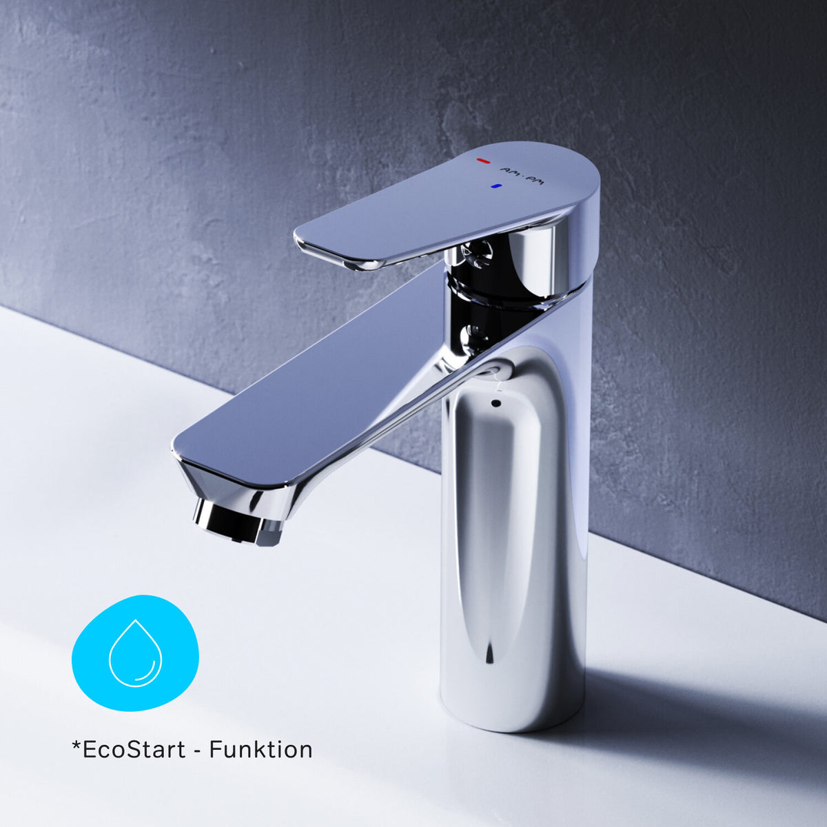 Robinet de lavabo Hit avec EcoStart, chromé–FTA02800
