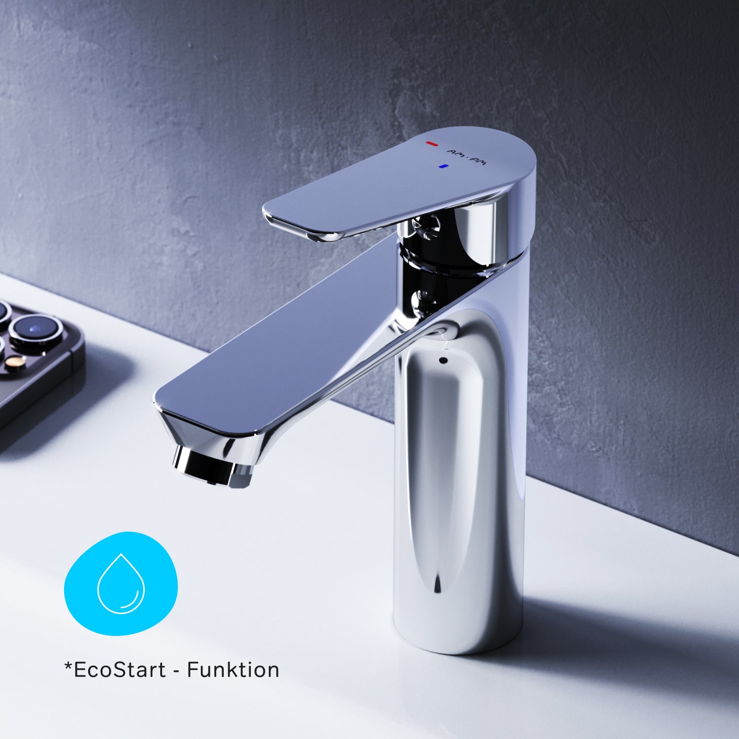 Robinet de lavabo Hit EcoStart FTA02800, chromé