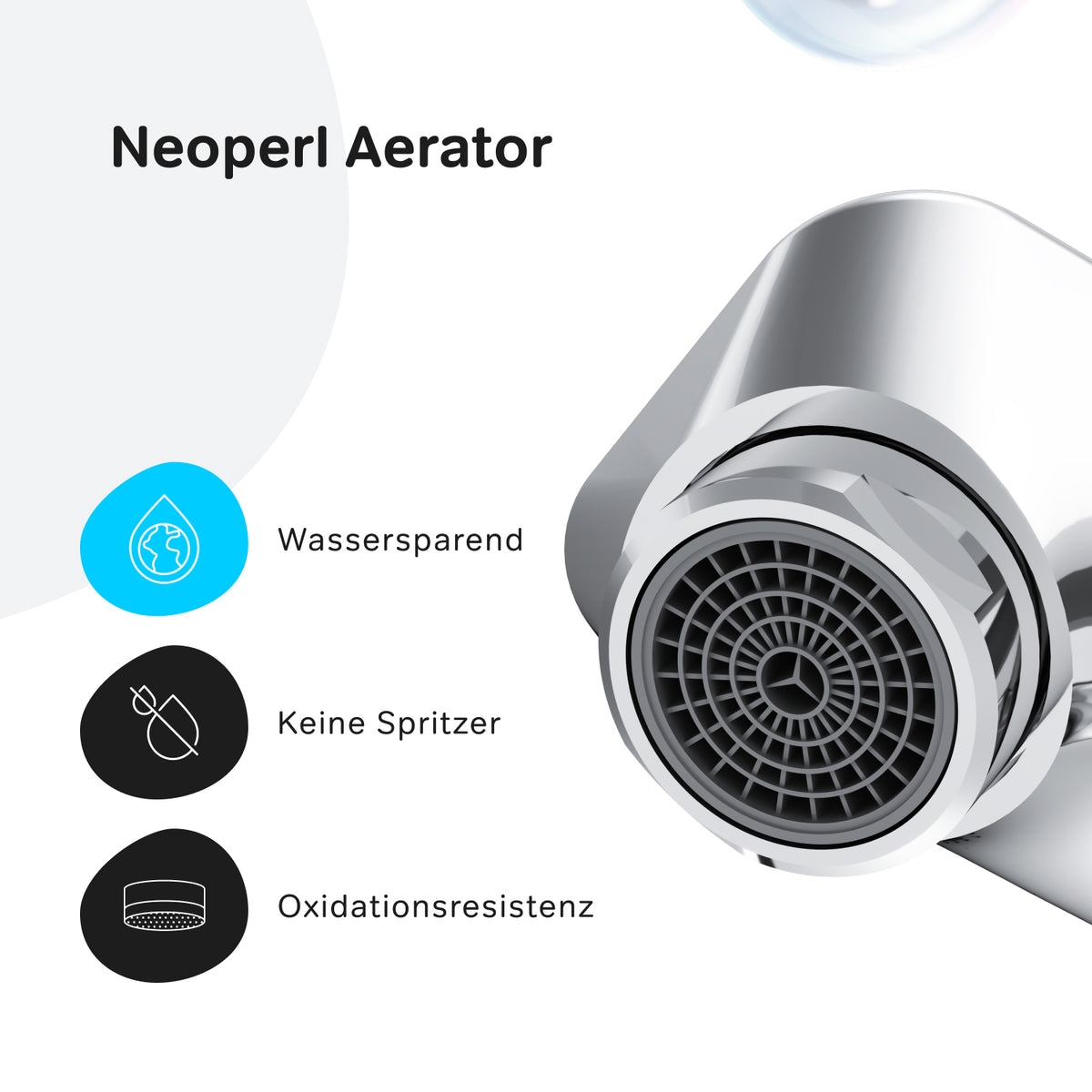 Robinet de lavabo Hit avec EcoStart, chromé–FTA02800