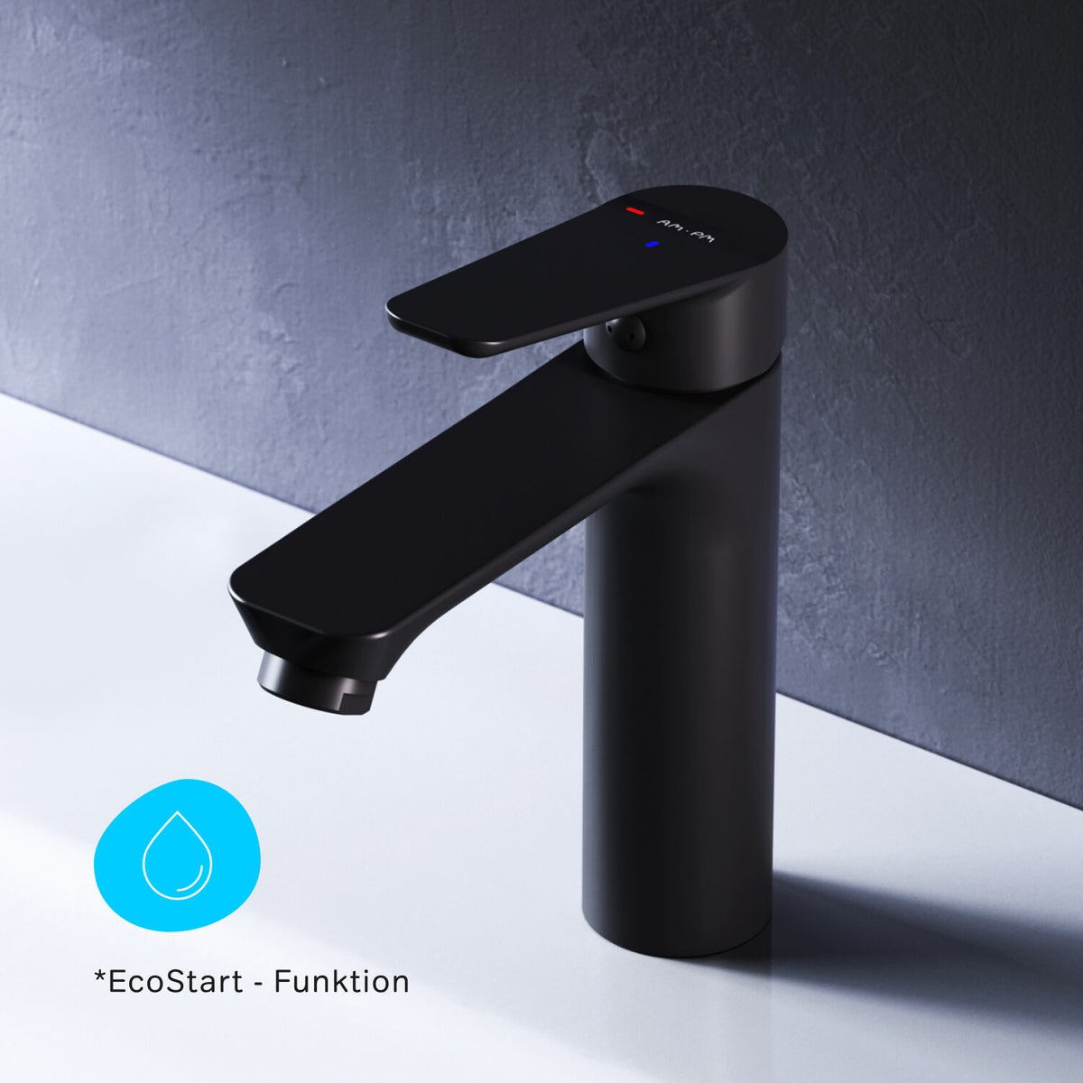 Robinet mitigeur de lavabo Hit avec EcoStart, noir–FTA02822