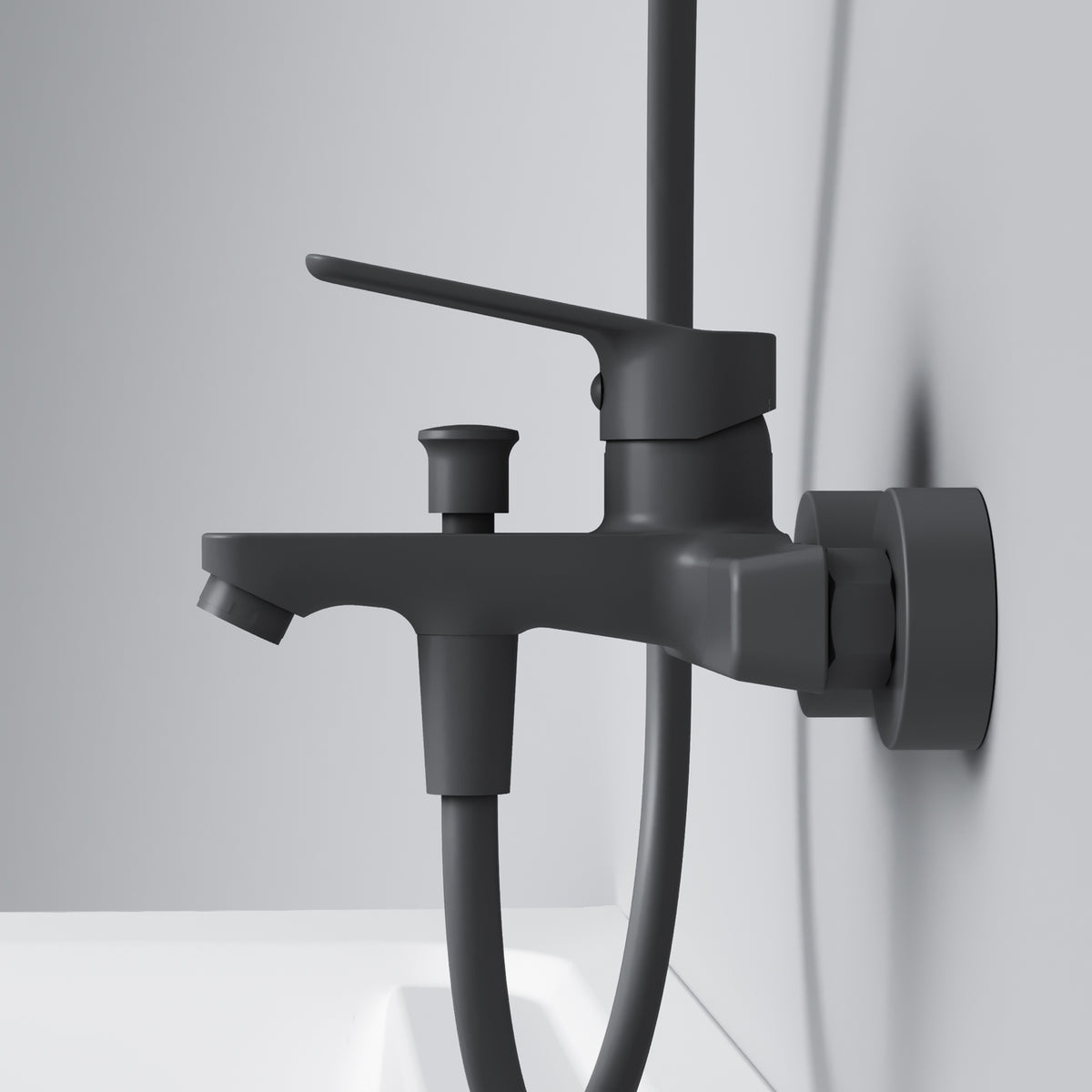 FTA10022 Wannenarmatur Hit Mischbatterie Badewanne Wasserhahn Bad, Schwarz ampm-store.de