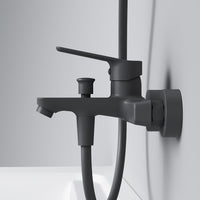 FTA10022 Wannenarmatur Hit Mischbatterie Badewanne Wasserhahn Bad, Schwarz ampm-store.de