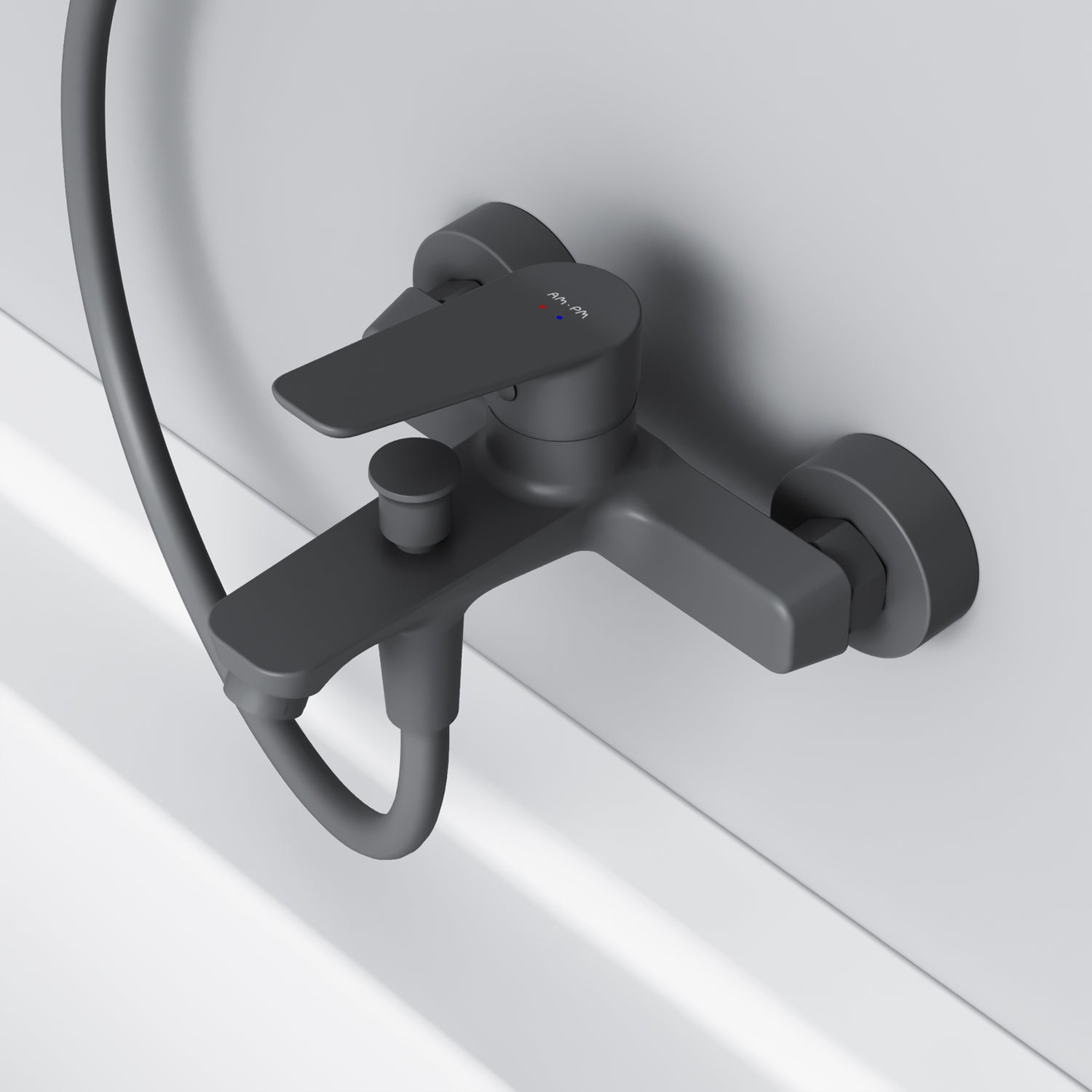FTA10022 Wannenarmatur Hit Mischbatterie Badewanne Wasserhahn Bad, Schwarz ampm-store.de