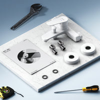 FTA10033 Wannenarmatur Hit Mischbatterie Badewanne Wasserhahn Bad, Weiß ampm-store.de