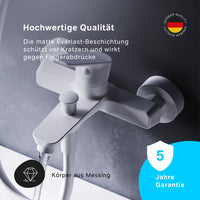 FTA10033 Wannenarmatur Hit Mischbatterie Badewanne Wasserhahn Bad, Weiß ampm-store.de