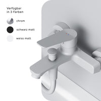FTA10033 Wannenarmatur Hit Mischbatterie Badewanne Wasserhahn Bad, Weiß ampm-store.de
