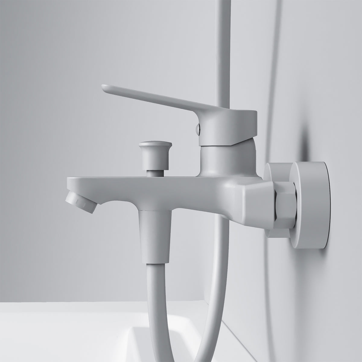 FTA10033 Wannenarmatur Hit Mischbatterie Badewanne Wasserhahn Bad, Weiß ampm-store.de