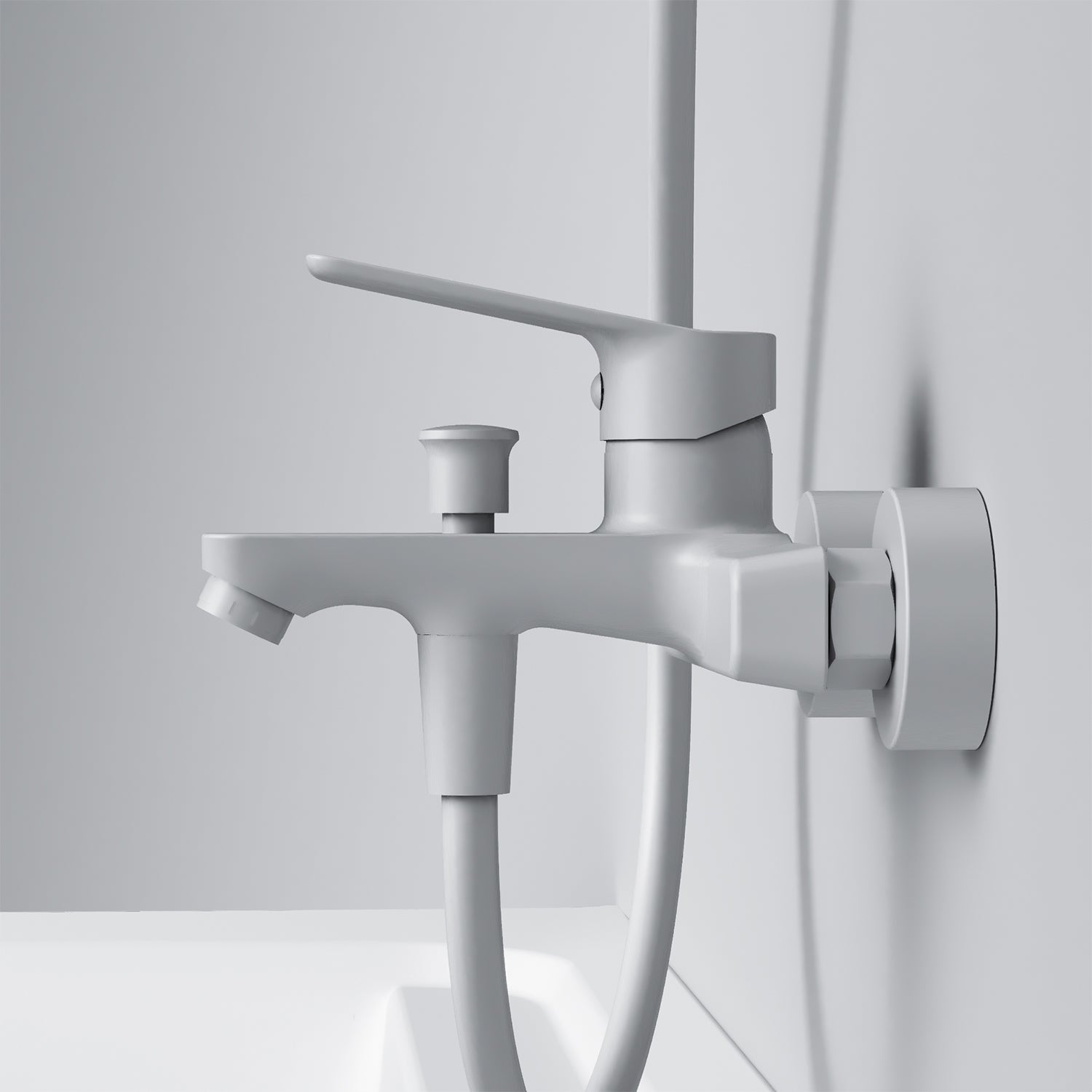 FTA10033 Wannenarmatur Hit Mischbatterie Badewanne Wasserhahn Bad, Weiß ampm-store.de