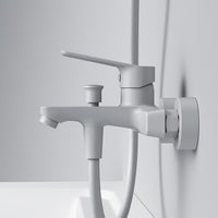 FTA10033 Wannenarmatur Hit Mischbatterie Badewanne Wasserhahn Bad, Weiß ampm-store.de