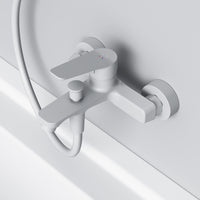FTA10033 Wannenarmatur Hit Mischbatterie Badewanne Wasserhahn Bad, Weiß ampm-store.de