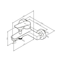 FTA15000 Wannenarmatur mit Handbrause und Halter Hit Mischbatterie Badewanne Wasserhahn Bad ampm-store.de