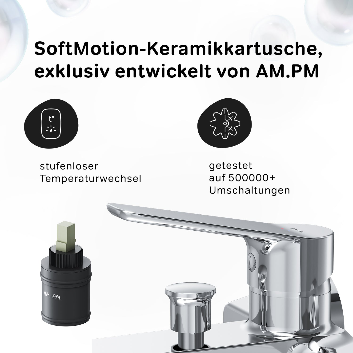 FTA15000 Wannenarmatur mit Handbrause und Halter Hit Mischbatterie Badewanne Wasserhahn Bad ampm-store.de