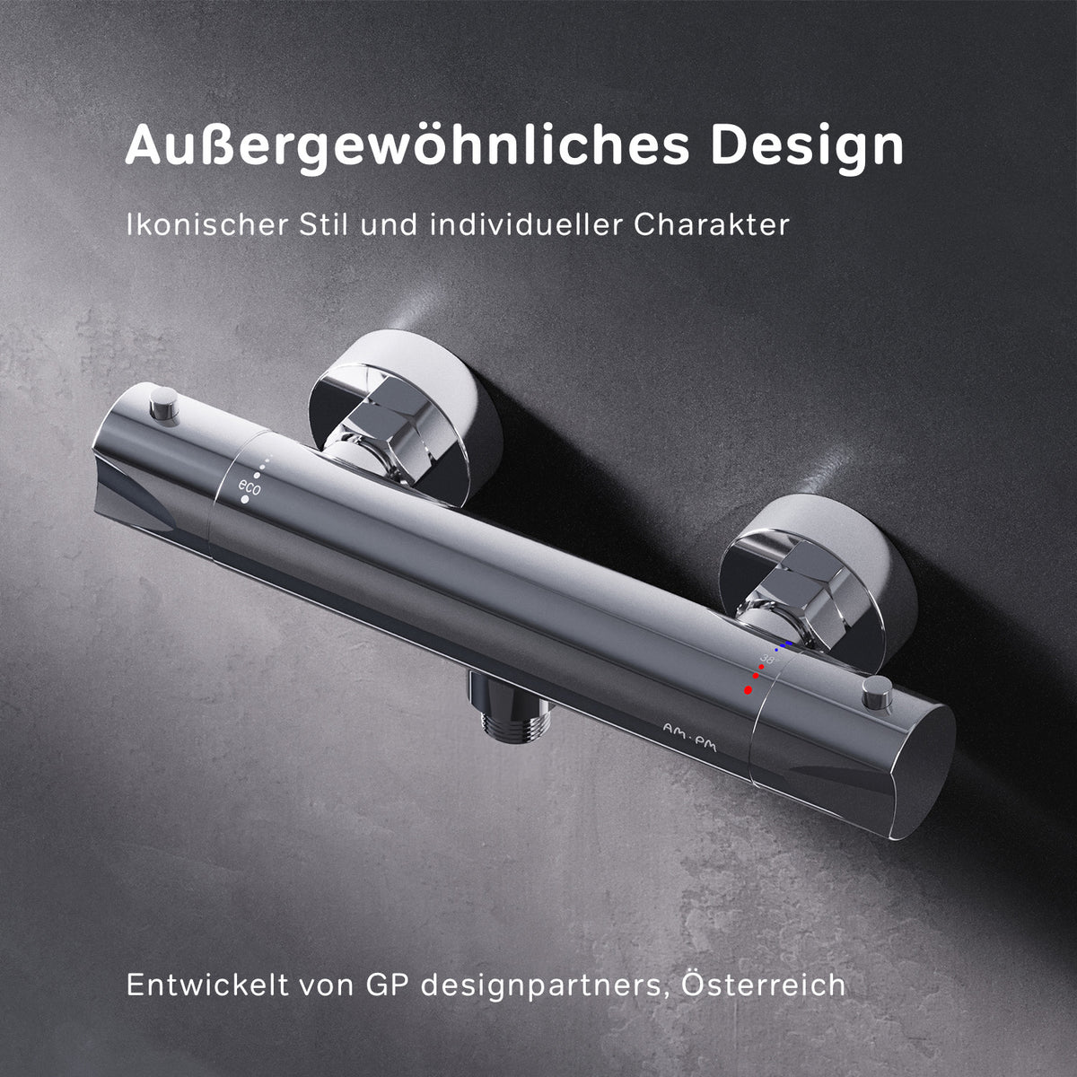 FTA40000 Duscharmatur Thermostat Hit Brausearmatur Mischbatterie Dusche ampm-store.de