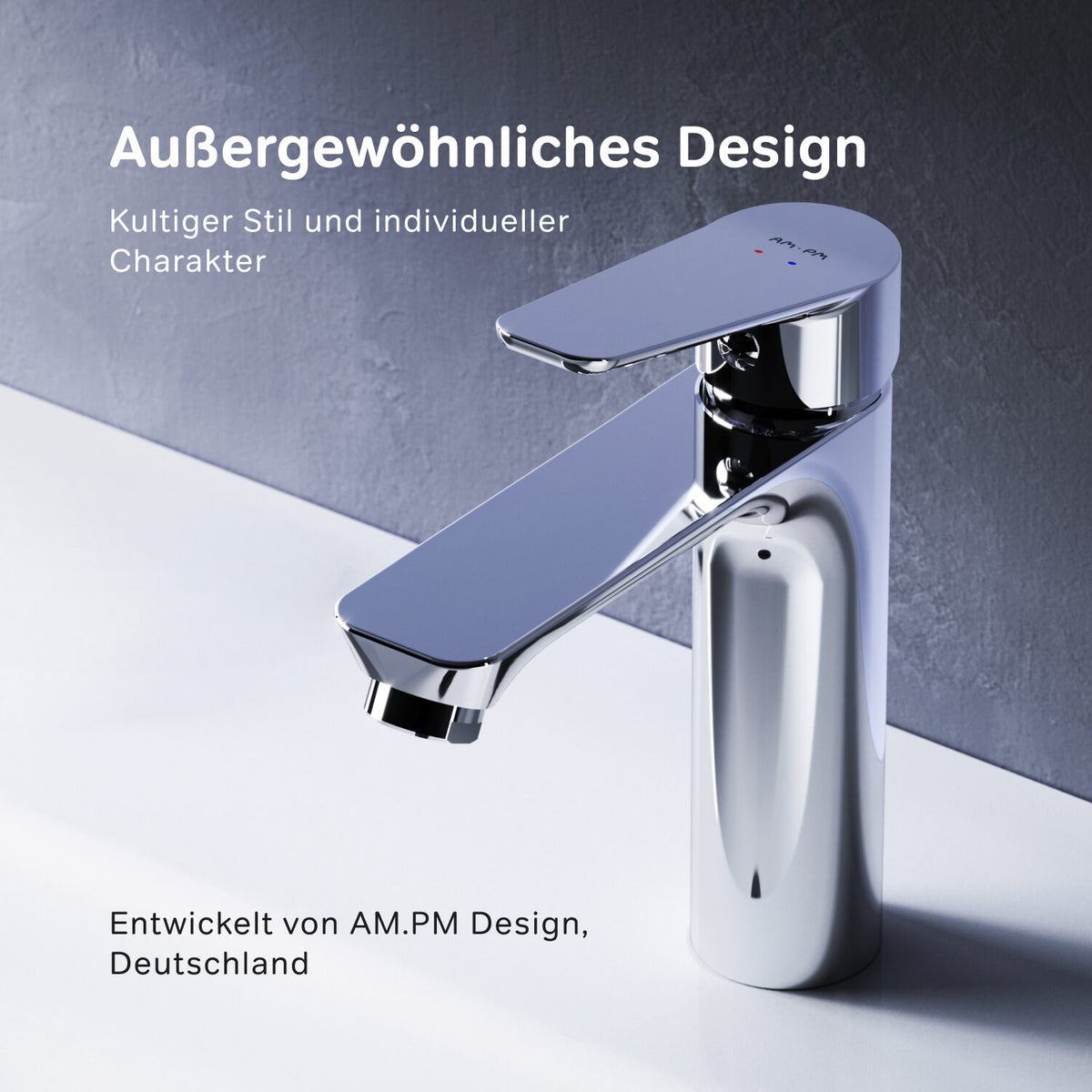FTA82100 Bad Armatur Hit Waschtischarmatur S-Größe mit Klick-Ablaufgarnitur Wasserhahn ampm-store.de
