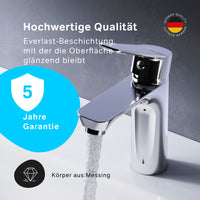 FTA82100 Bad Armatur Hit Waschtischarmatur S-Größe mit Klick-Ablaufgarnitur Wasserhahn ampm-store.de
