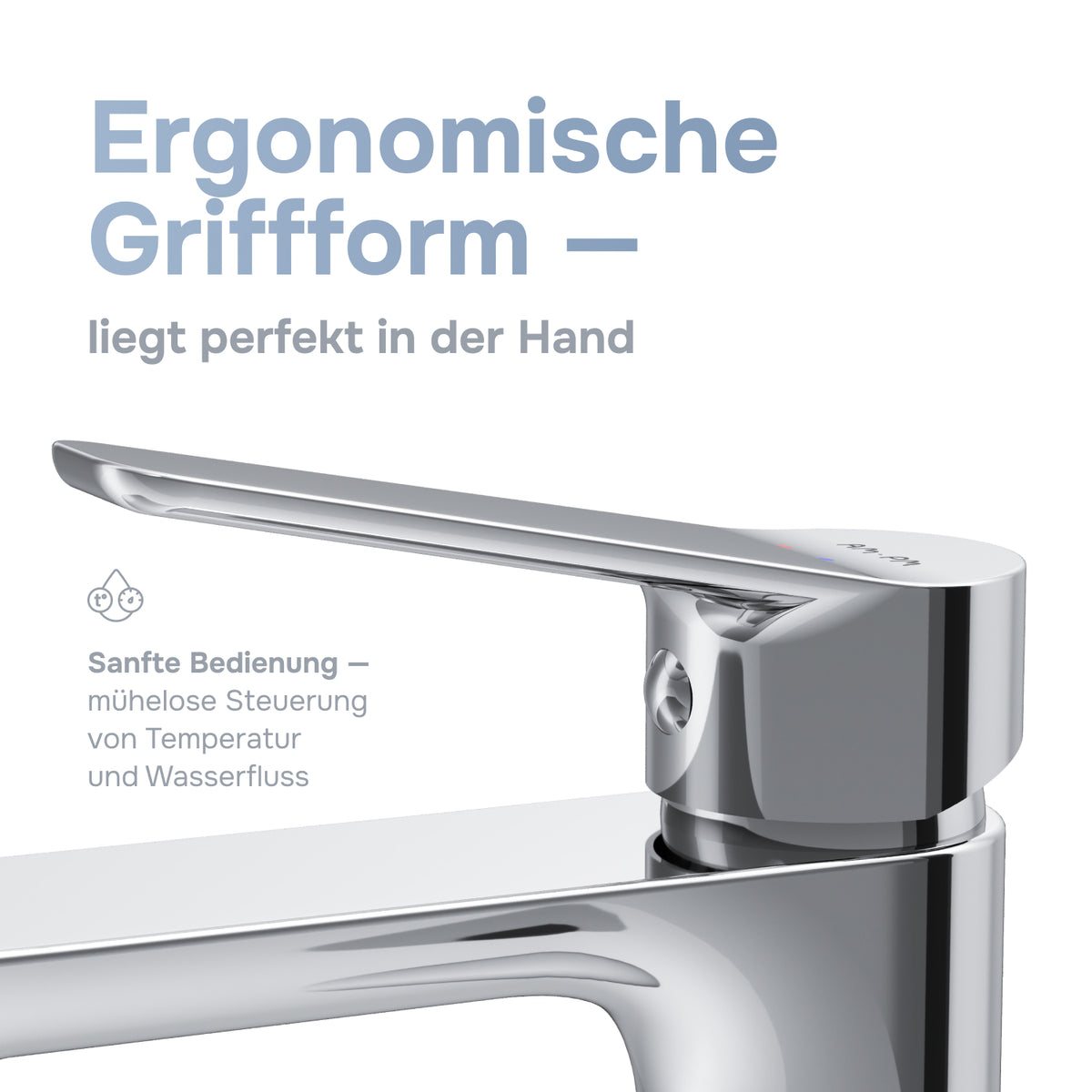 Waschtischarmatur Hit S-Größe mit Klick-Ablaufgarnitur – FTA82100