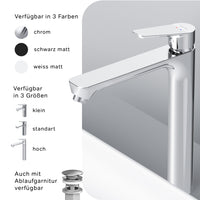 FTA92000 Bad Armatur Hit Waschtischarmatur mit hohem Auslauf Wasserhahn ampm-store.de