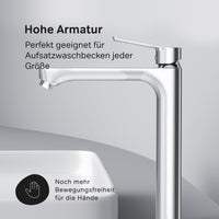 FTA92000 Bad Armatur Hit Waschtischarmatur mit hohem Auslauf Wasserhahn ampm-store.de