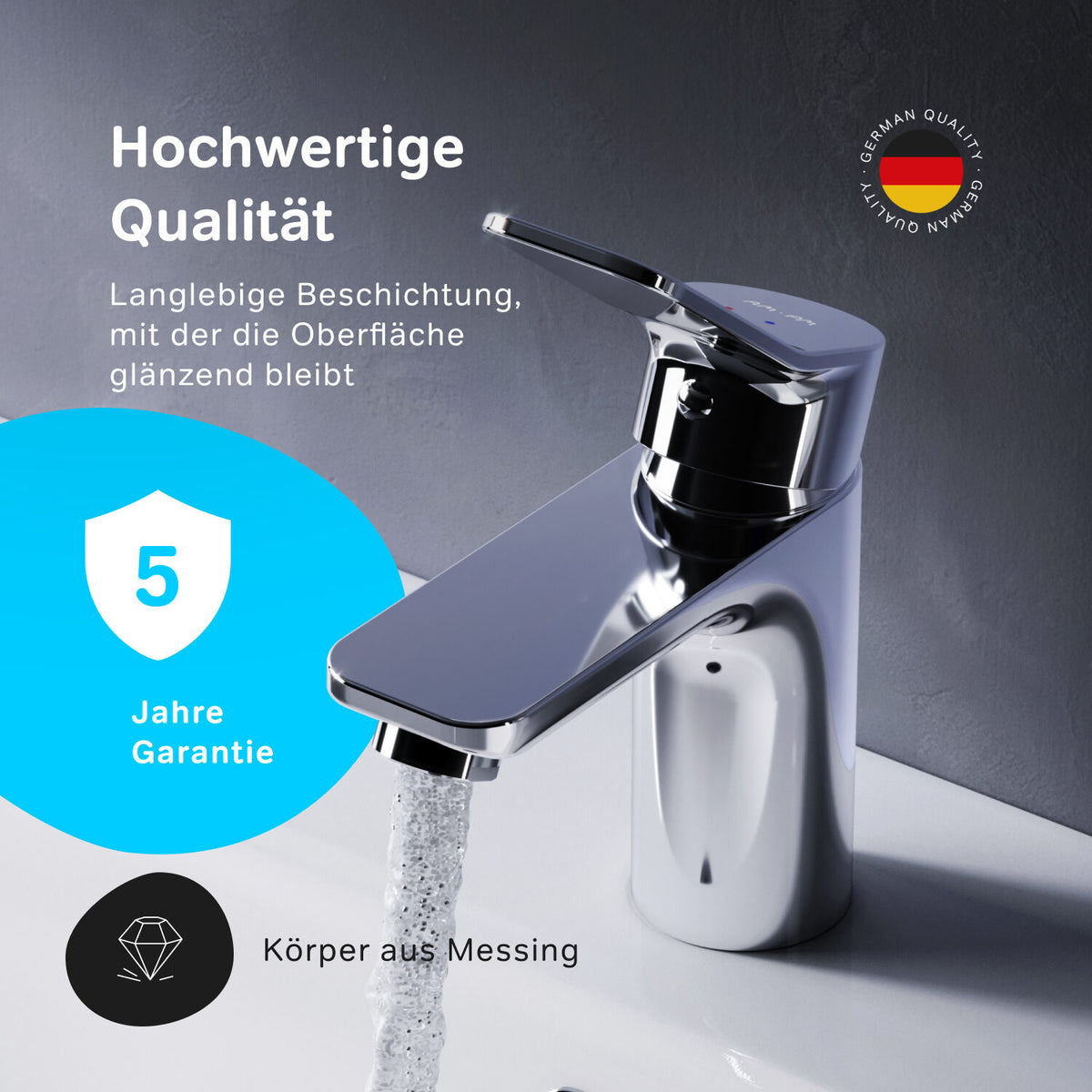 FXA02100 Bad Armatur X-Joy Waschtischarmatur Wasserhahn ampm-store.de