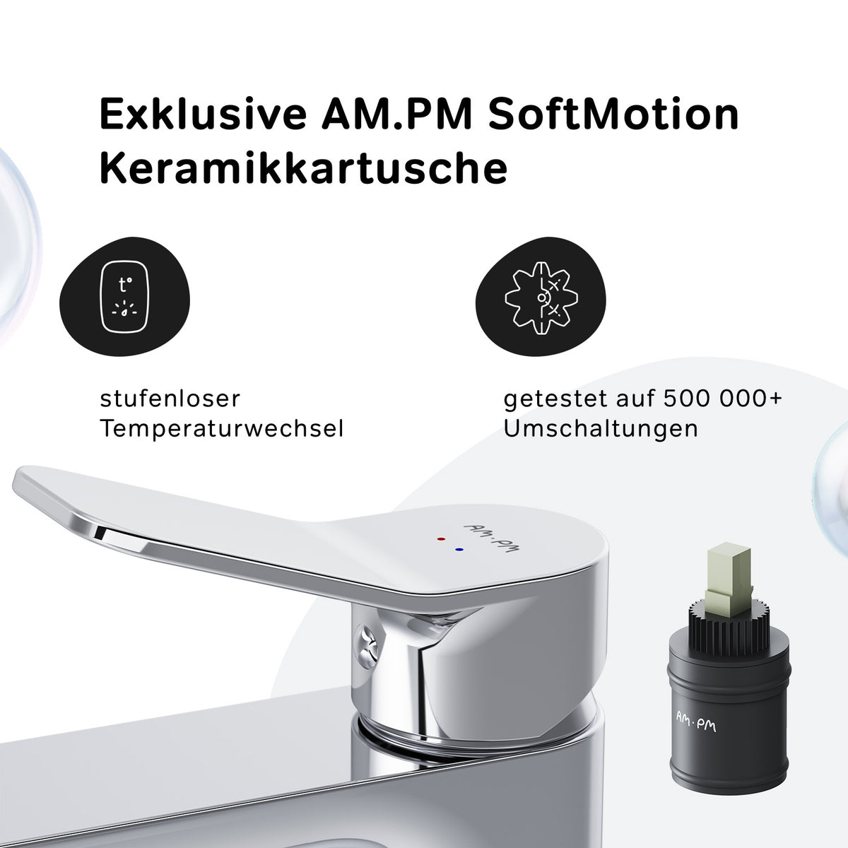 FXA02100 Bad Armatur X-Joy Waschtischarmatur Wasserhahn ampm-store.de