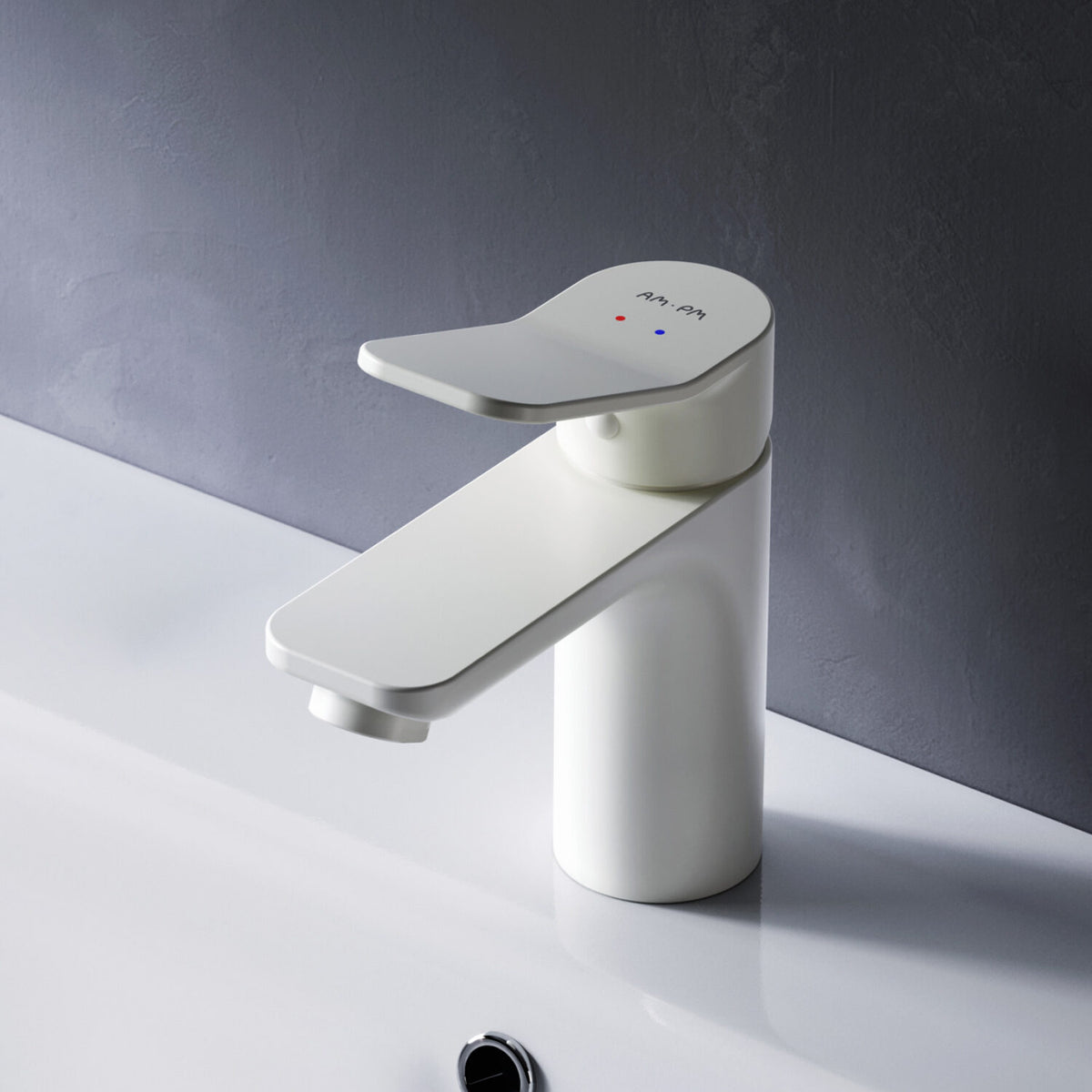 FXA02133 Bad Armatur X-Joy Waschtischarmatur Wasserhahn, Weiß ampm-store.de