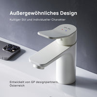 FXA02133 Bad Armatur X-Joy Waschtischarmatur Wasserhahn, Weiß ampm-store.de