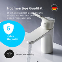 FXA02133 Bad Armatur X-Joy Waschtischarmatur Wasserhahn, Weiß ampm-store.de