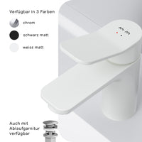 FXA02133 Bad Armatur X-Joy Waschtischarmatur Wasserhahn, Weiß ampm-store.de