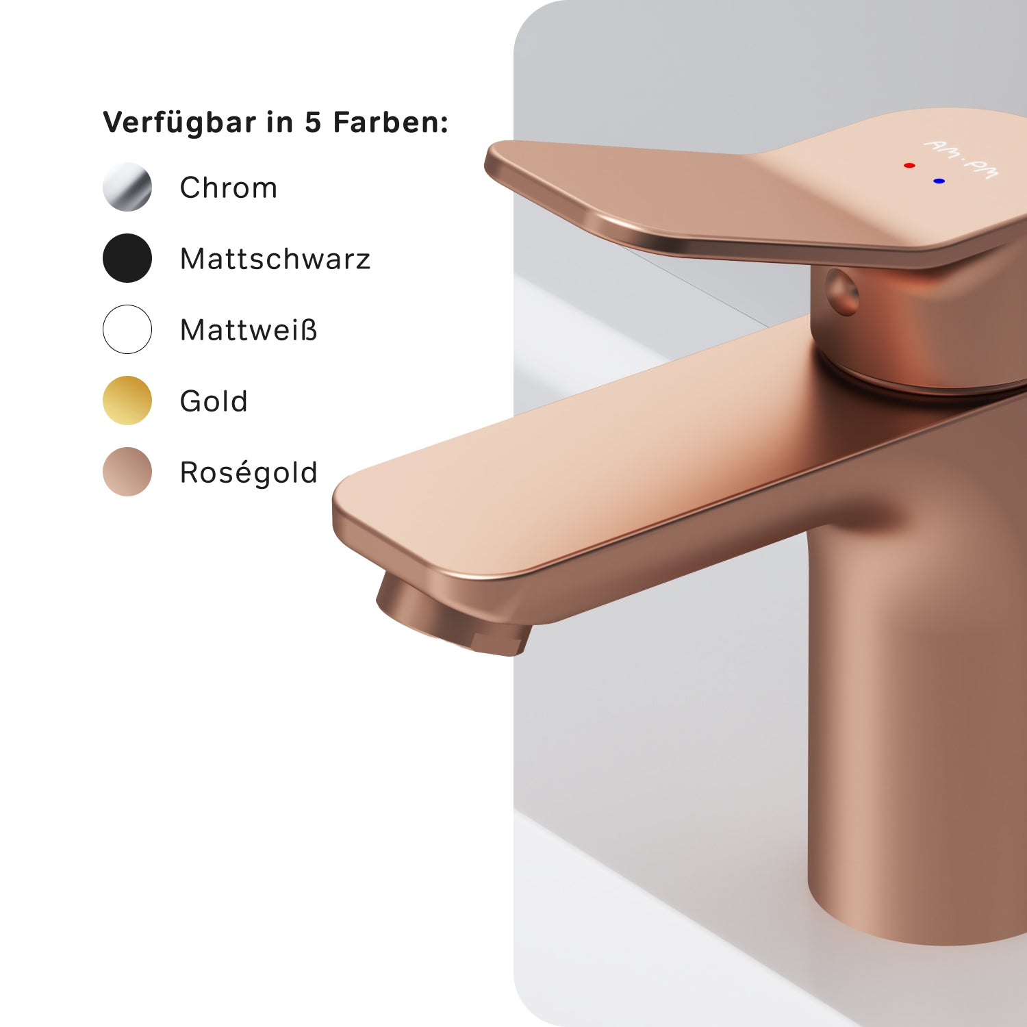 FXA02144 Robinet de lavabo X-Joy, or rose