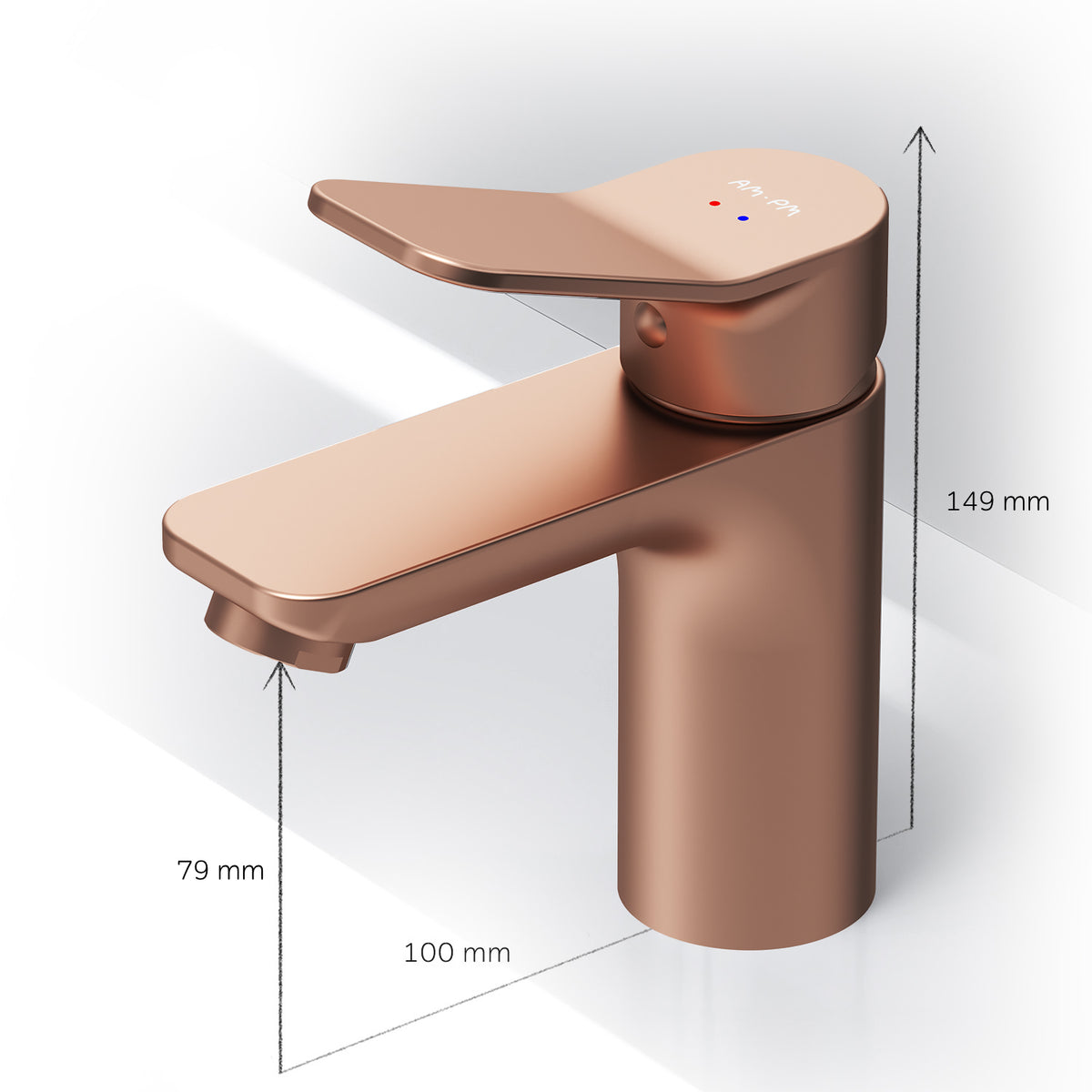 Robinet de lavabo X-Joy, or rose–FXA02144