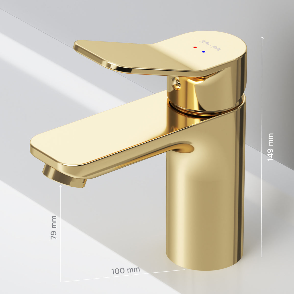 Robinet de lavabo X-Joy, doré–FXA02199