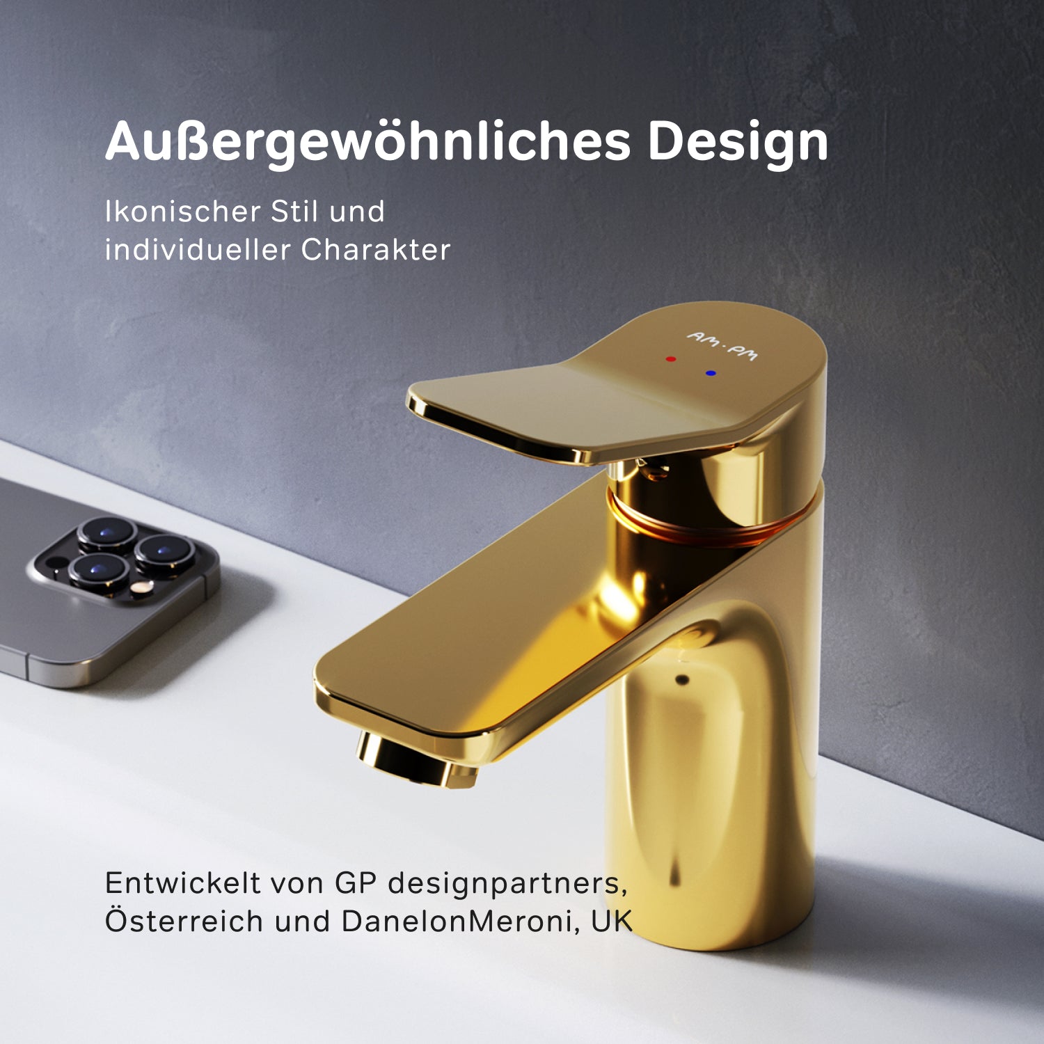 FXA02199 Bad Armatur X-Joy Waschtischarmatur Wasserhahn, Gold