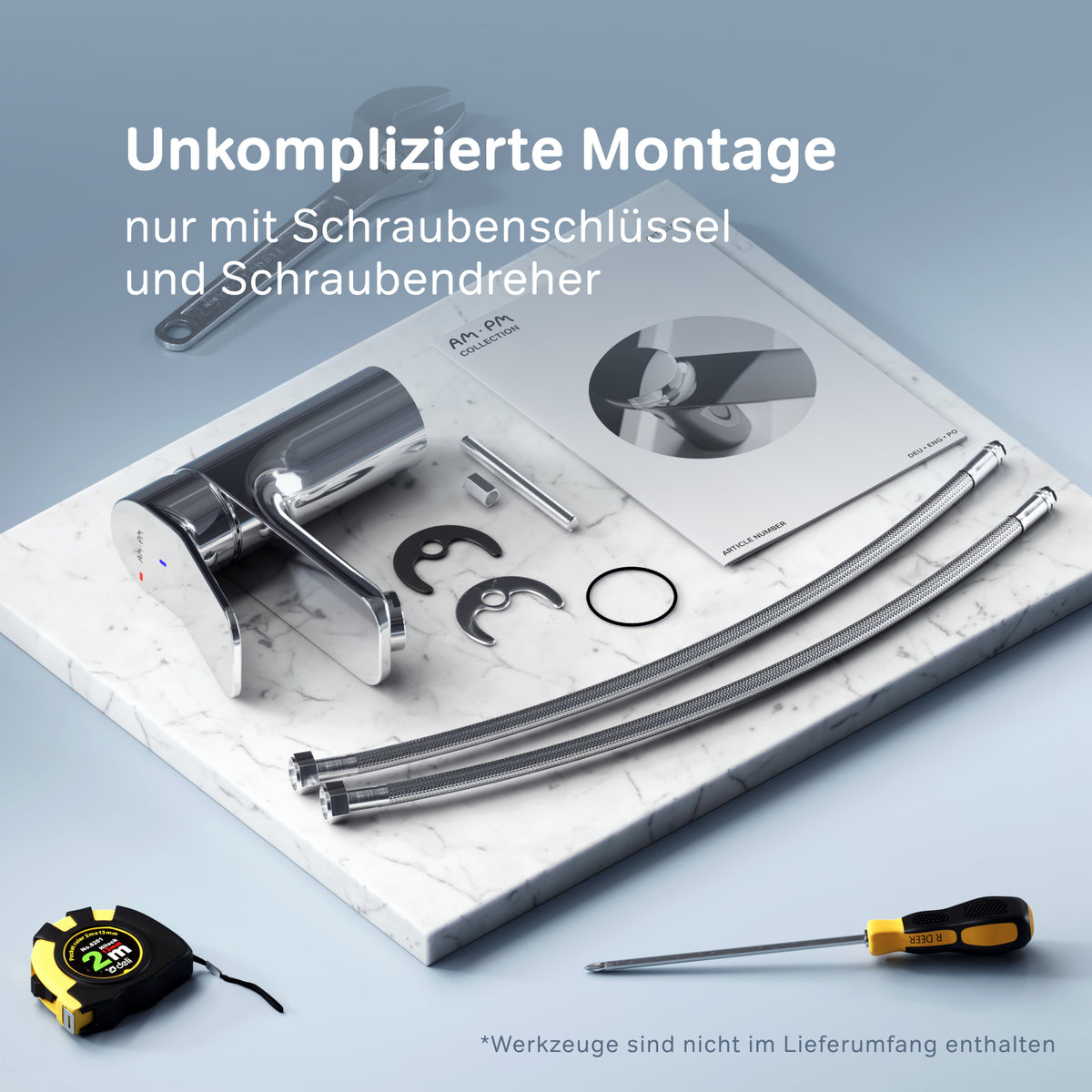 FXA02800 Bad Armatur X-Joy Waschtischarmatur EcoStart-Funktion Wasserhahn ampm-store.de