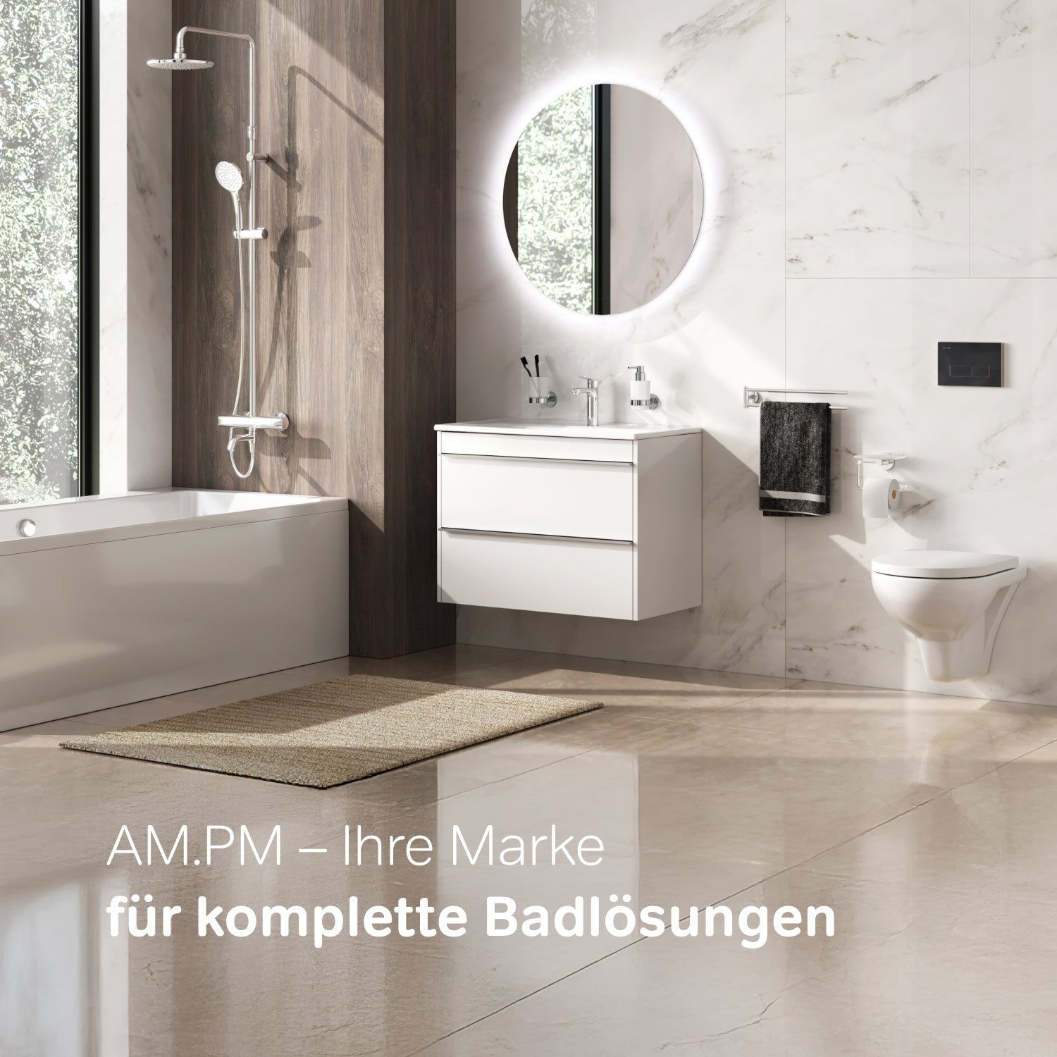 Robinet de salle de bain FXA02822 X-Joy avec fonction EcoStart, noir